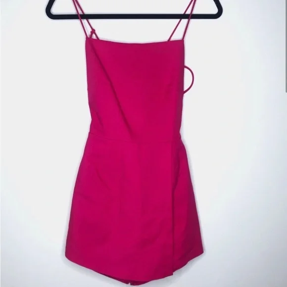 By the Way hot pink romper - Picture 4 of 4